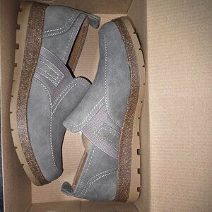 Soft grey loafers